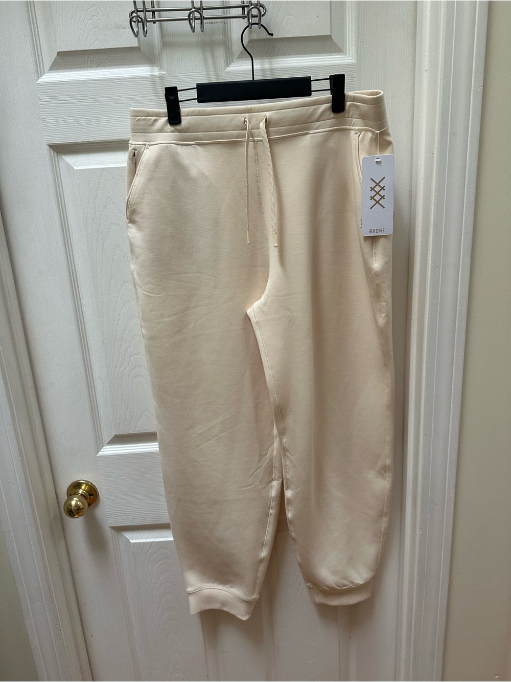 Rhone DreamGlow Jogger butter yellow cream sweatpants l large
